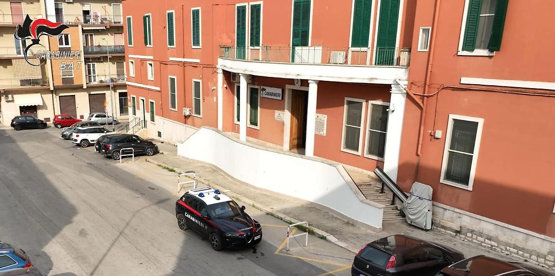 La caserma dei carabinieri di Bisceglie