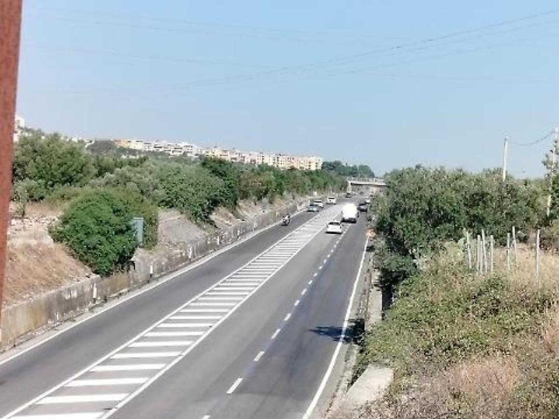 Un tratto della SS 100