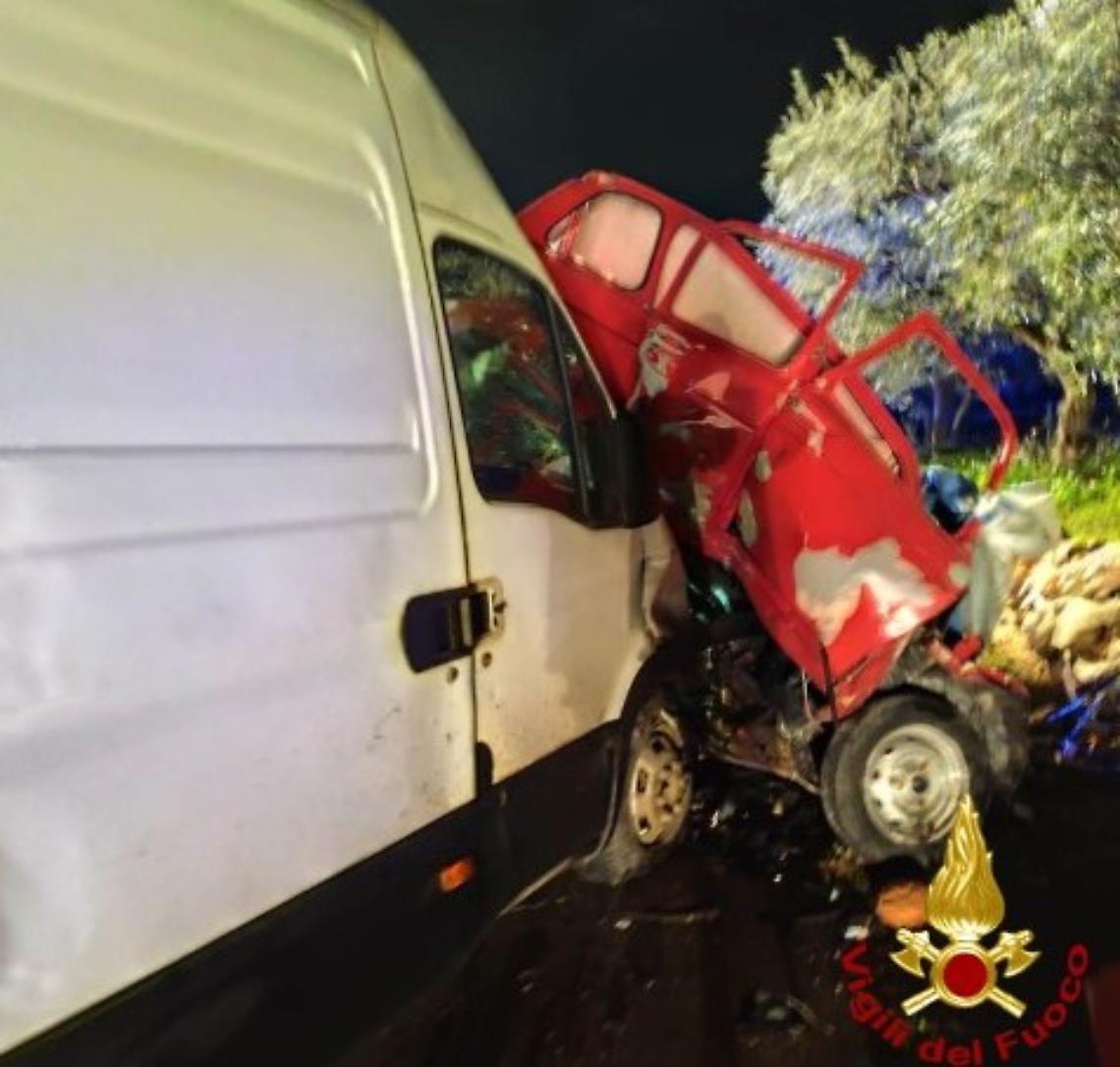 L'incidente stradale tra Acquaviva e Sannicandro