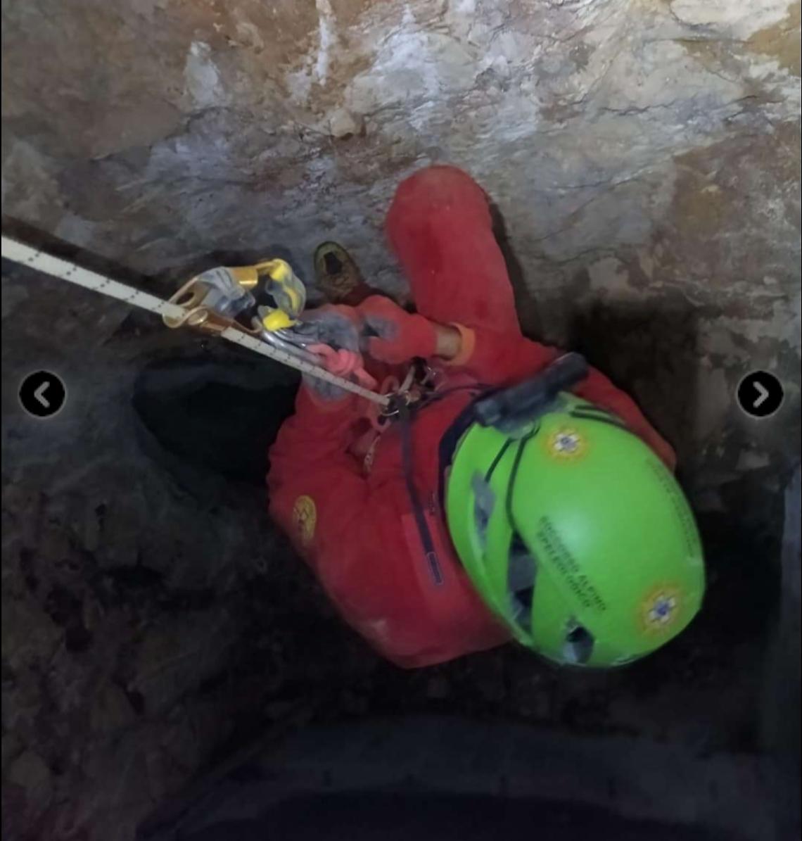 Speleologo soccorso 
