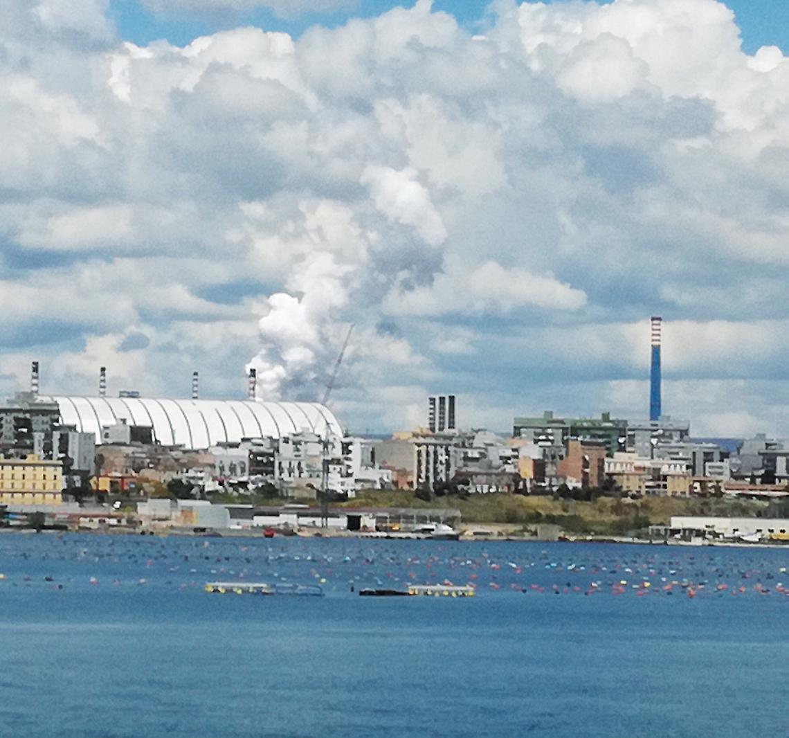 Una veduta dell'ex Ilva