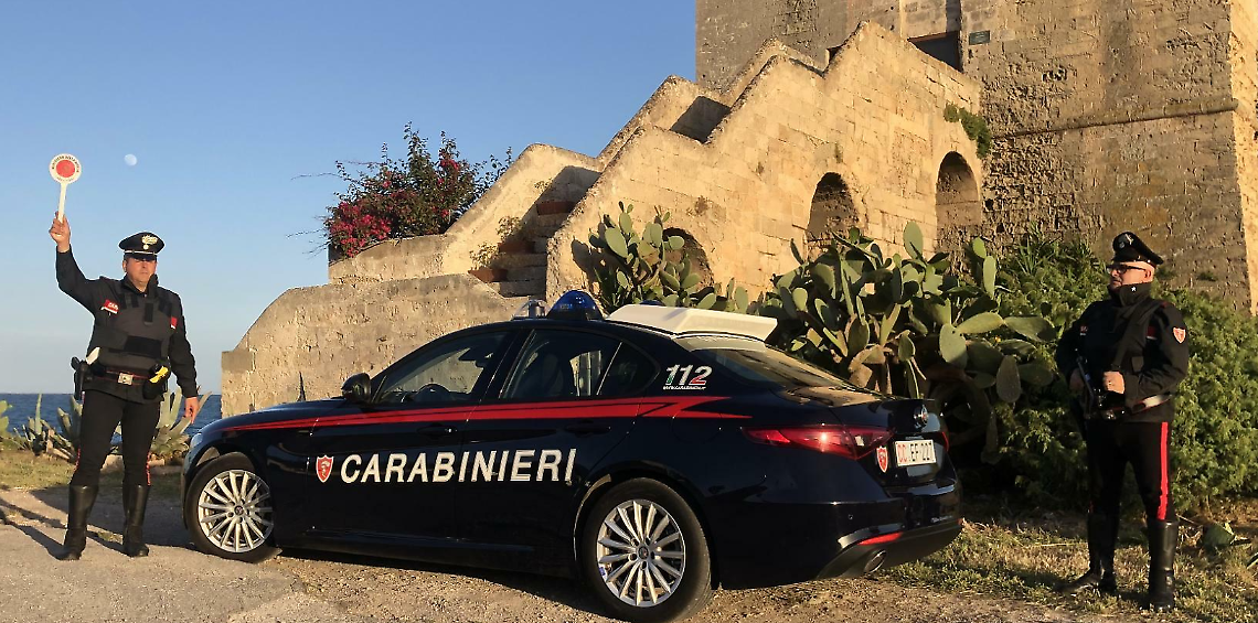Un posto di controllo dei Carabinieri (foto d'archivio)