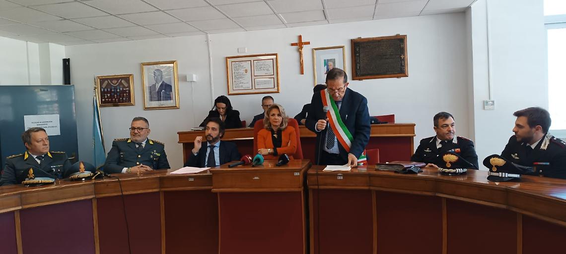 Il vertice delle forze dell'ordine a Margherita di Savoia