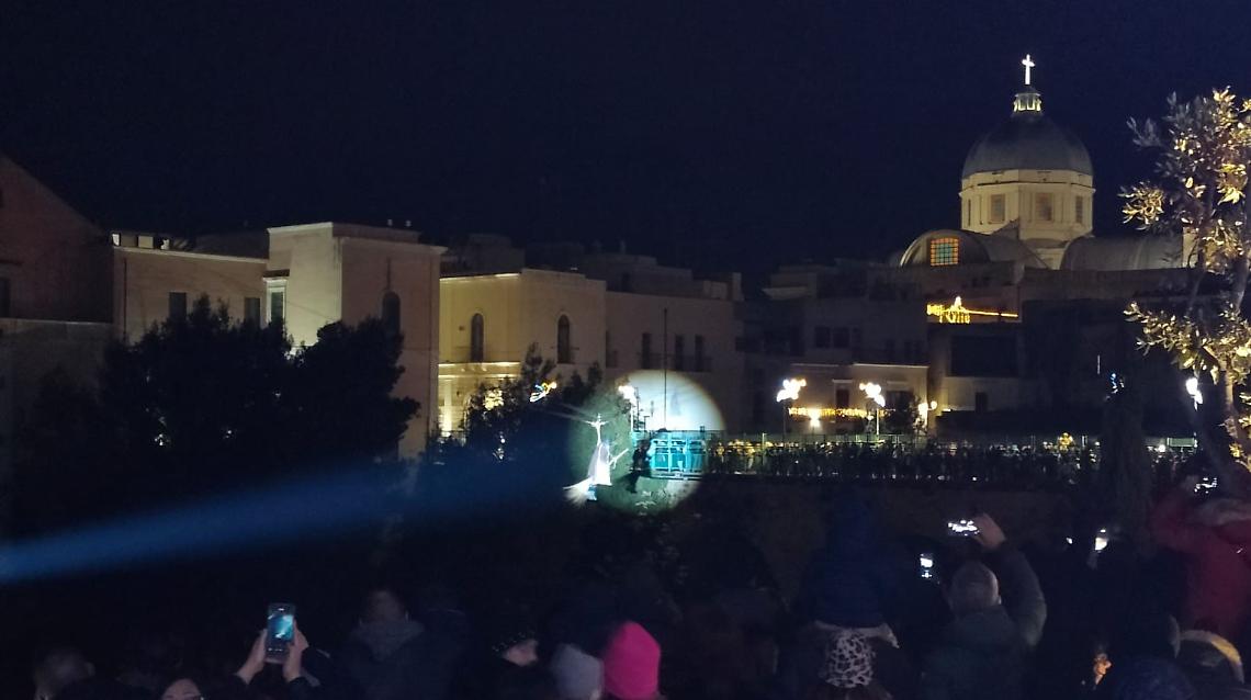 Lo spettacolo a Massafra 