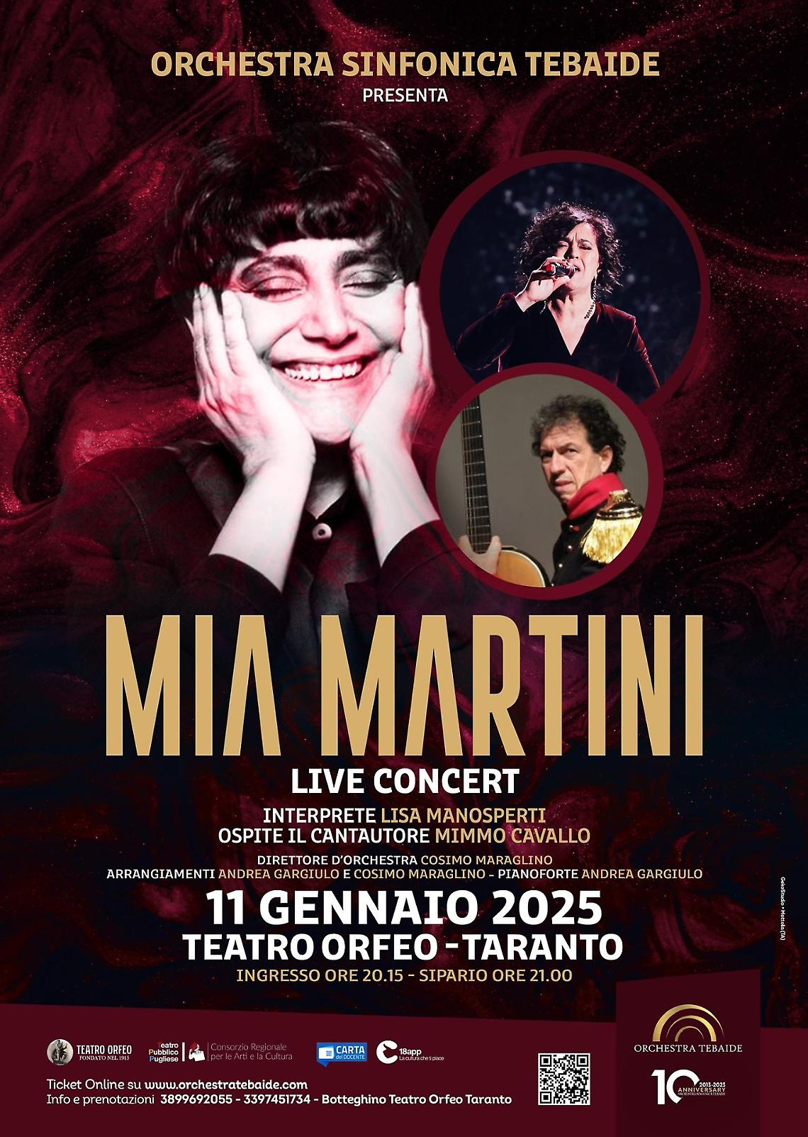 Mia Martini: all'Orfeo l'omaggio all'indimenticabile artista