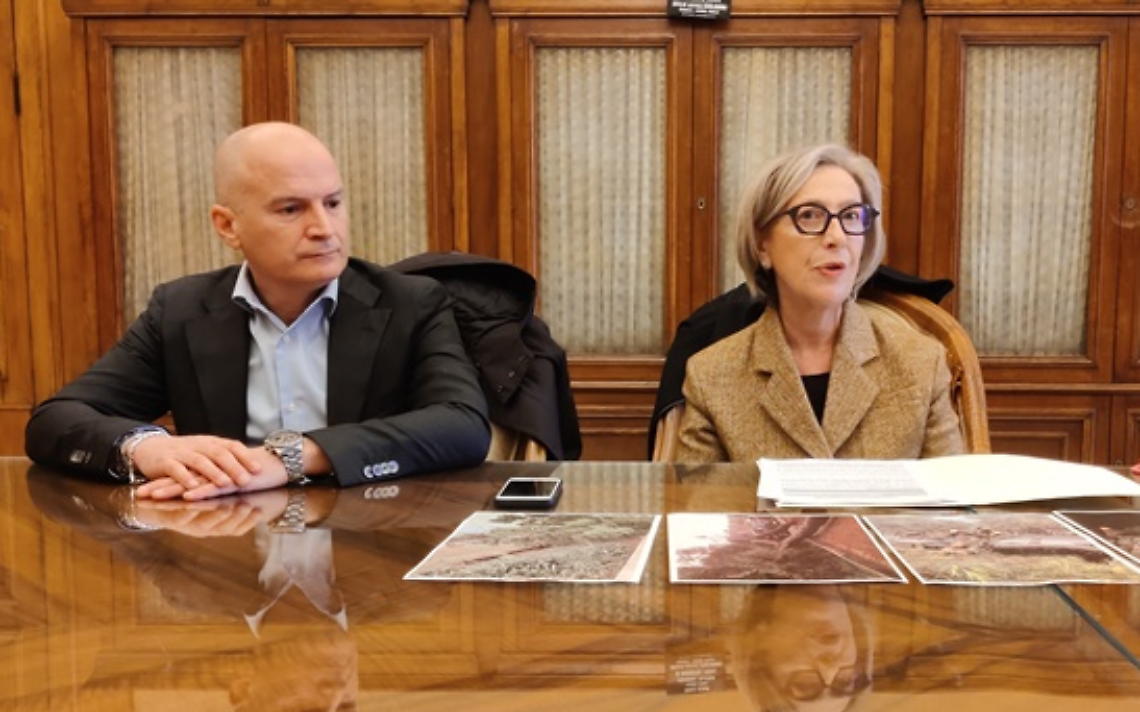 Antonio Toritto e l'assessore Elda Perlino