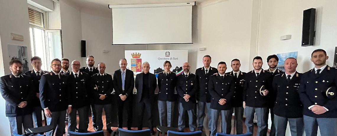 Arrivati a Bari 16 nuovi Ispettori di Polizia