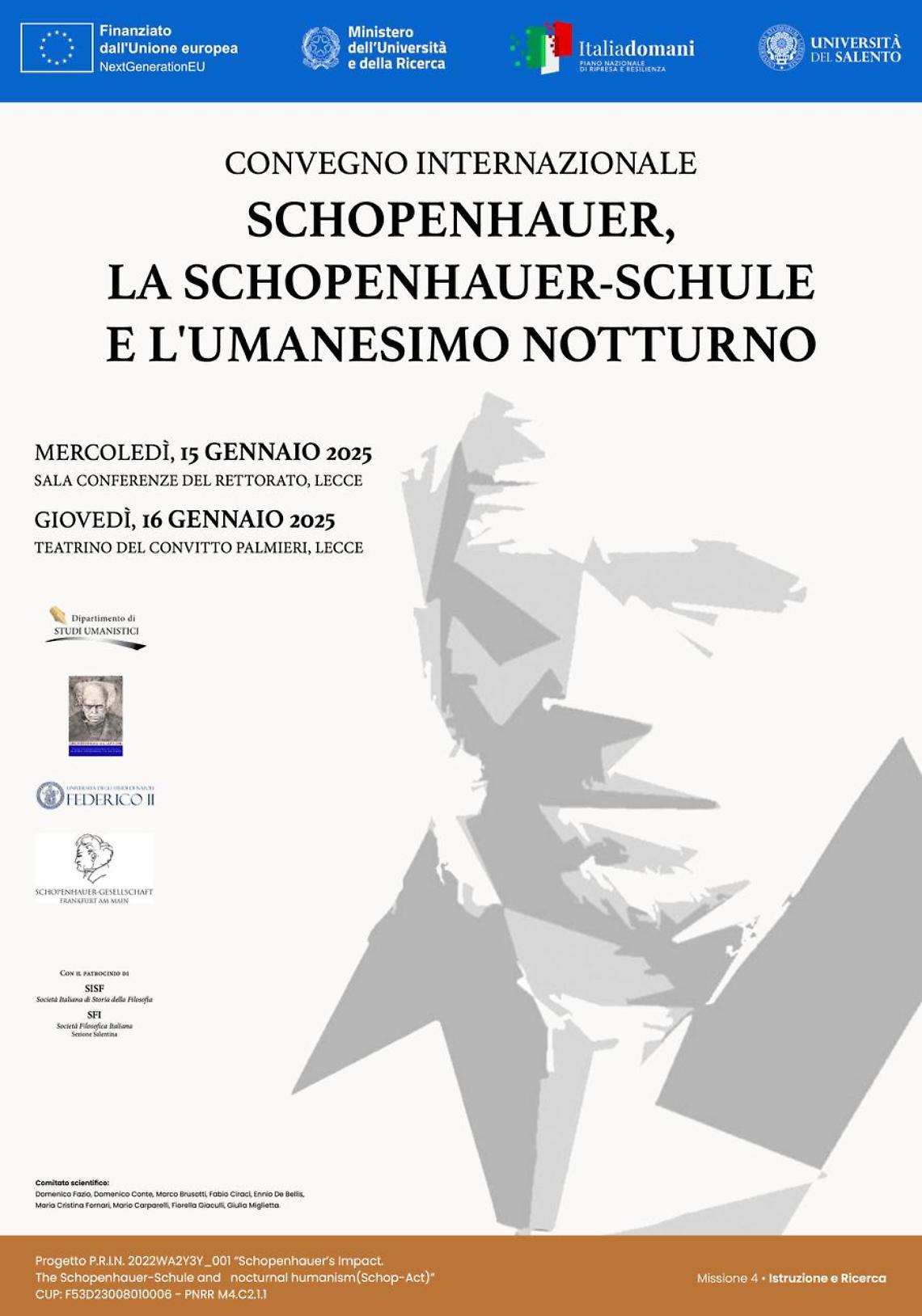 Il convegno internazionale La Schopenhauer-Schule e l'Umanesimo Notturno