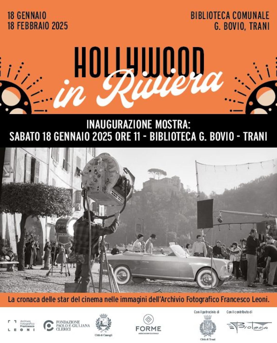 "Hollywood in Riviera", la mostra fotografica a Trani