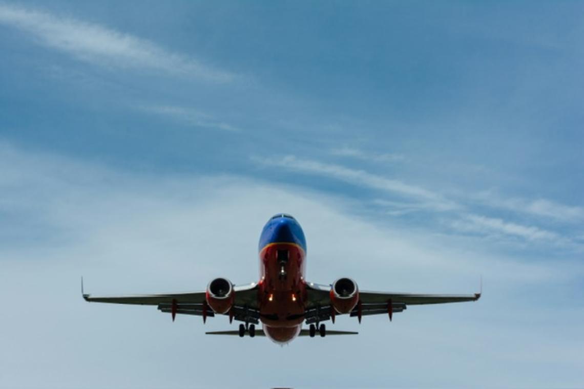 Un aereo in volo