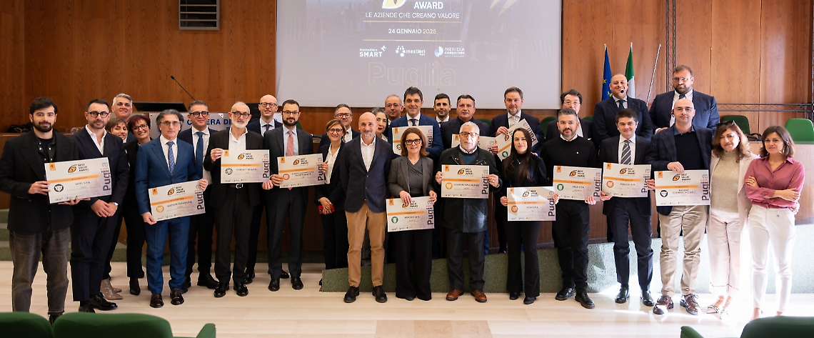 Il premio “Best Value Award Puglia” in Camera di Commercio a Bari