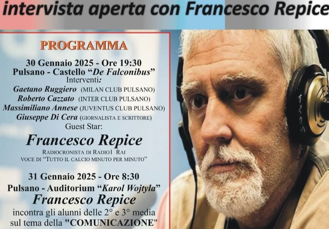 Francesco Repice, la "voce del calcio" a Pulsano