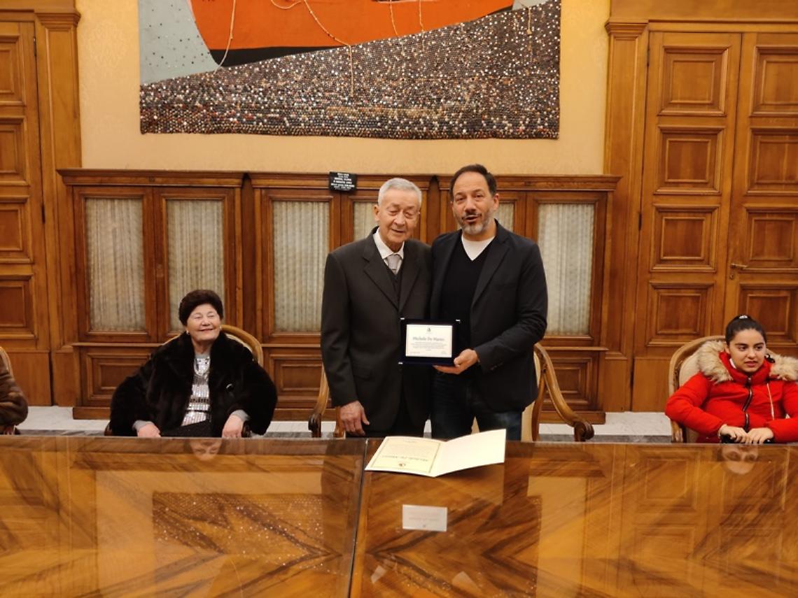 Riconoscimento dell’amministrazione comunale di Bari per i 60 anni di attività del panificio Veronese
