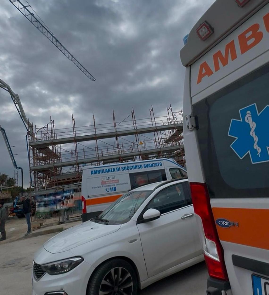 Il cantiere edile dove l'uomo ha accusato il malore