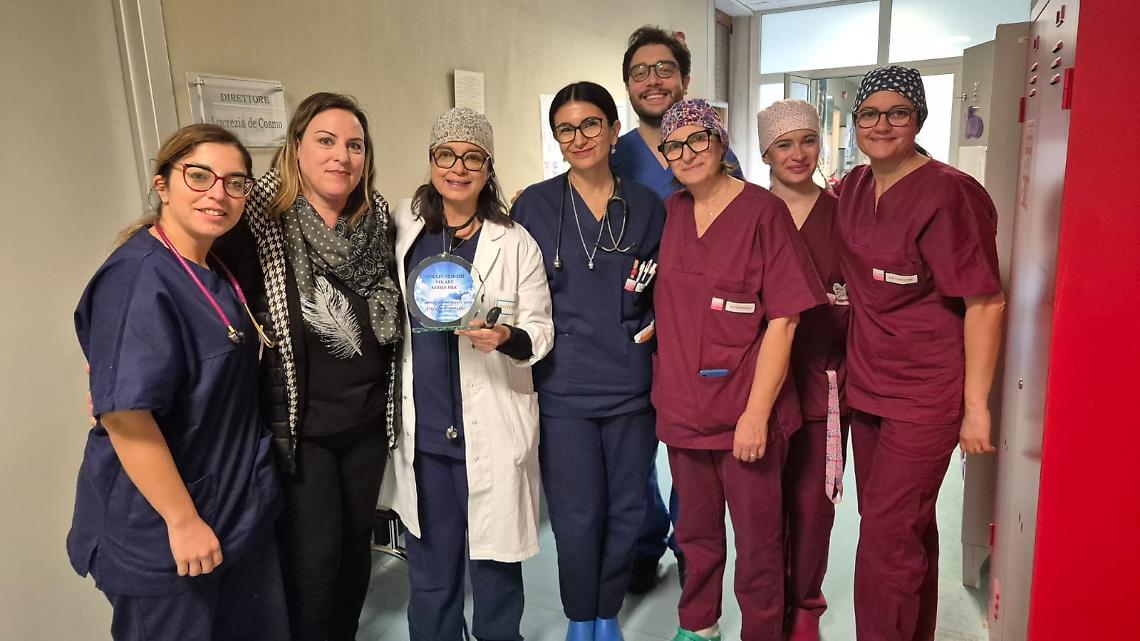 La consegna della donazione