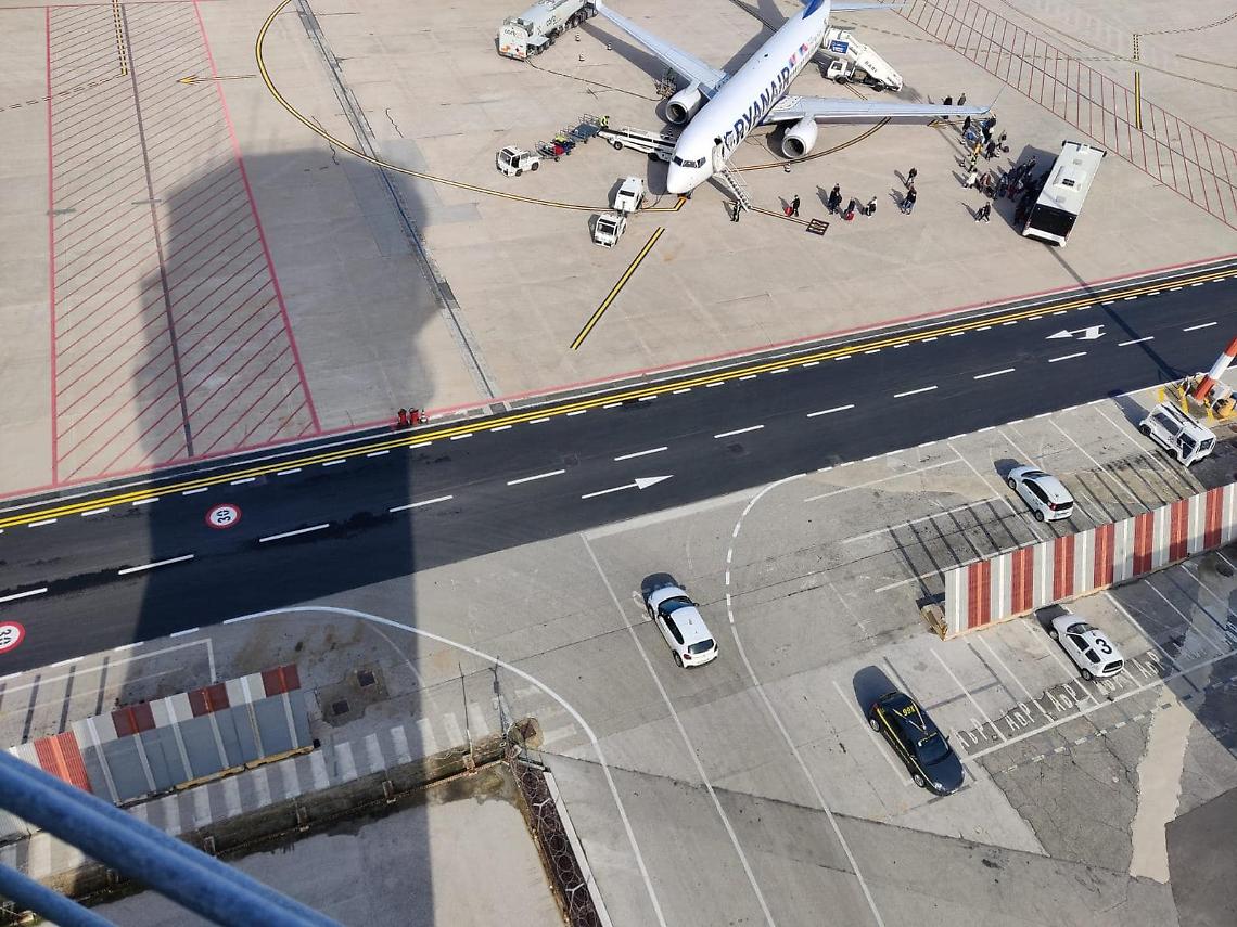 Terminati i lavori di riqualifica della pavimentazione della viabilità dell'Aeroporto di Bari