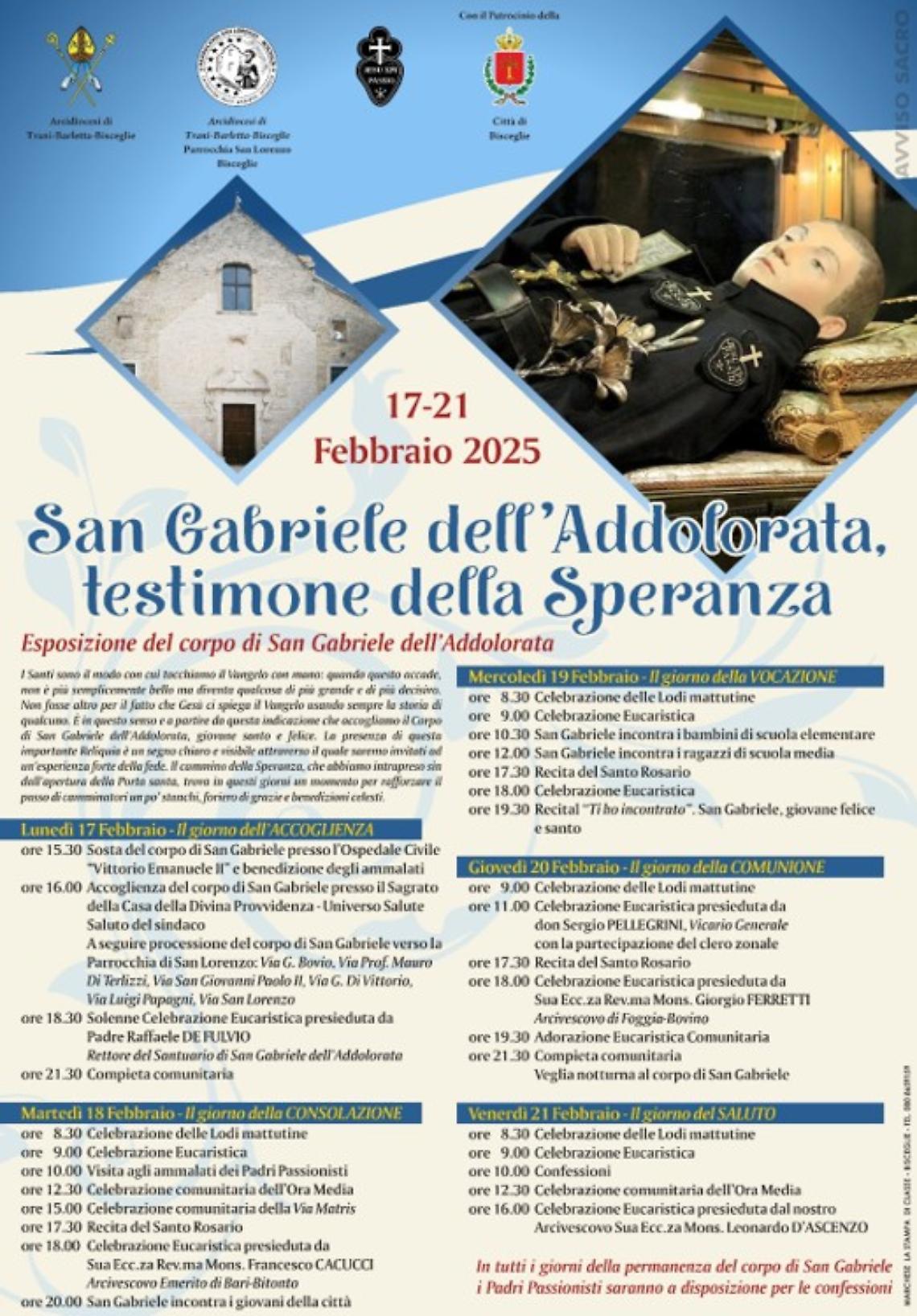 La Reliquia del Corpo di San Gabriele dell’Addolorata