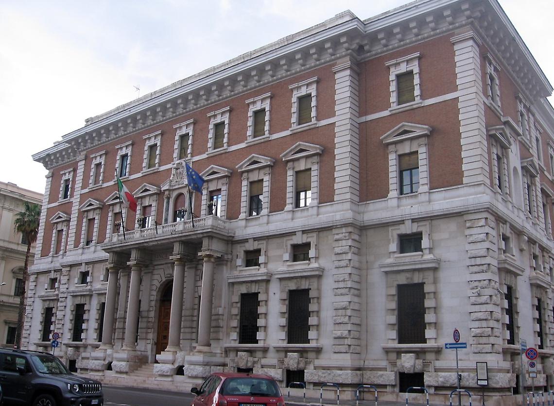 La sede di Bari della Banca d'Italia