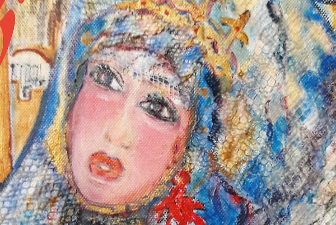 "Maria d'Enghien" - Olio su tela di Simona Giorgi