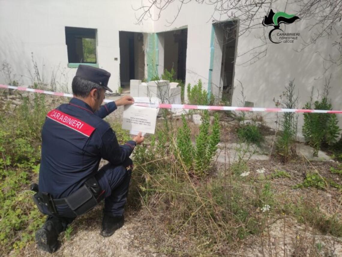 Il sequestro dei carabinieri forestali di Lecce