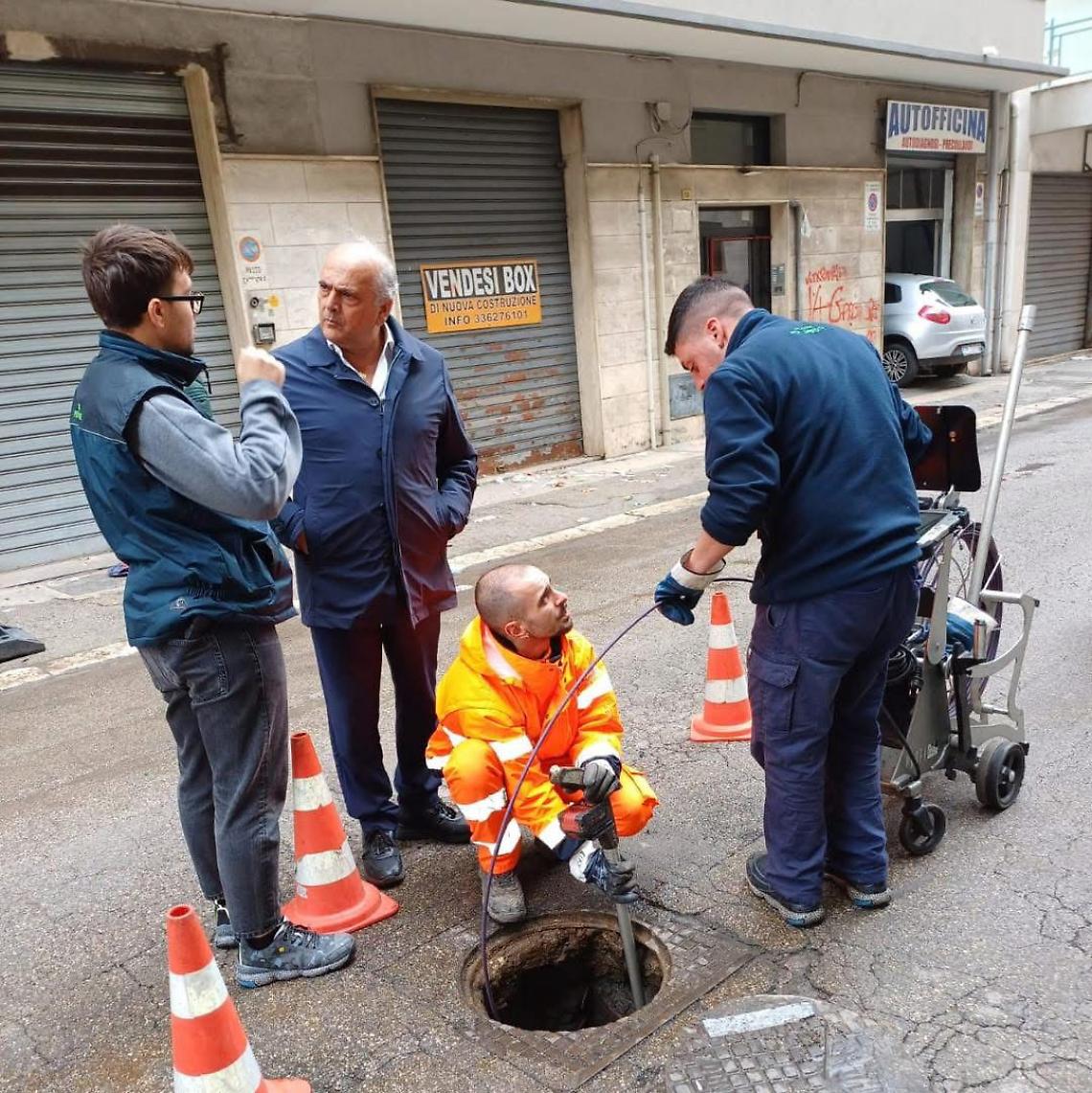 Manutenzione straordinaria delle rete fognaria
