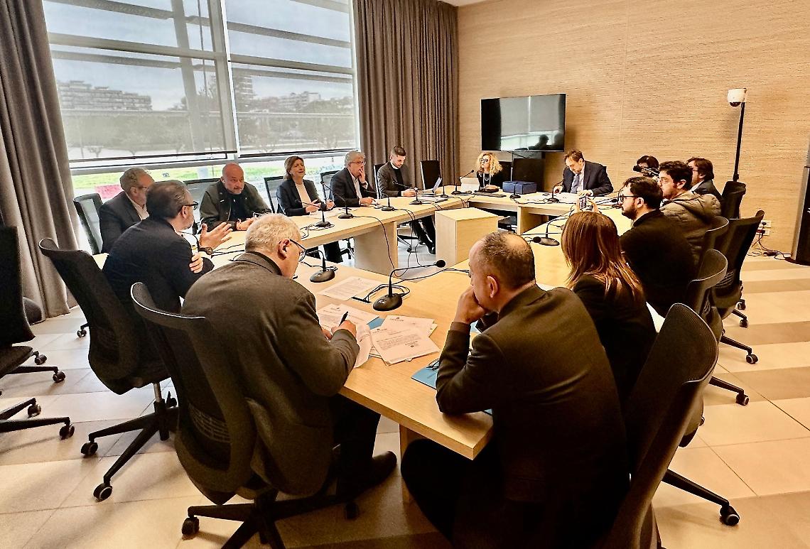 Un momento della riunione della Commissione regionale convocata per ascoltare Luca Scandale