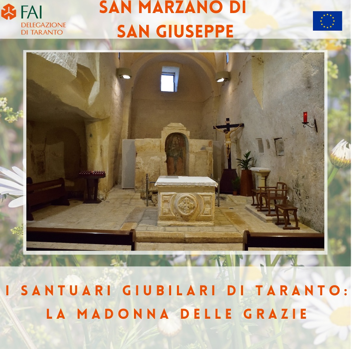 Giornate Fai di Primavera: la Madonna delle Grazie a San Marzano di San Giuseppe tra i siti da visitare
