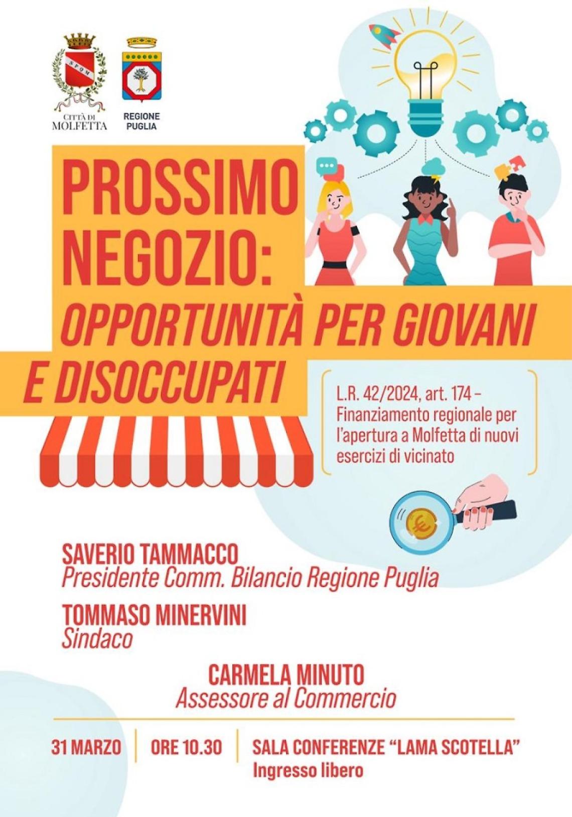 Il progetto Prossimo Negozio a Molfetta
