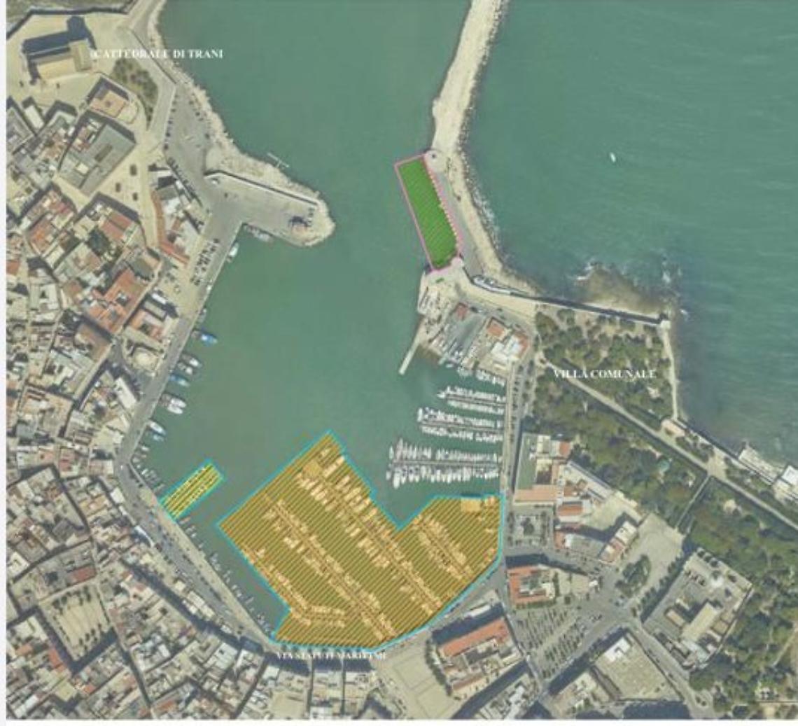 L'area del porto di Trani