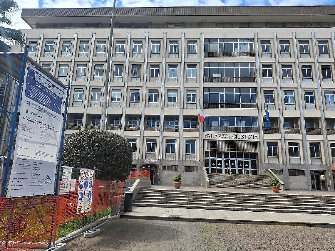 I lavori al Palazzo di Giustizia di Bari
