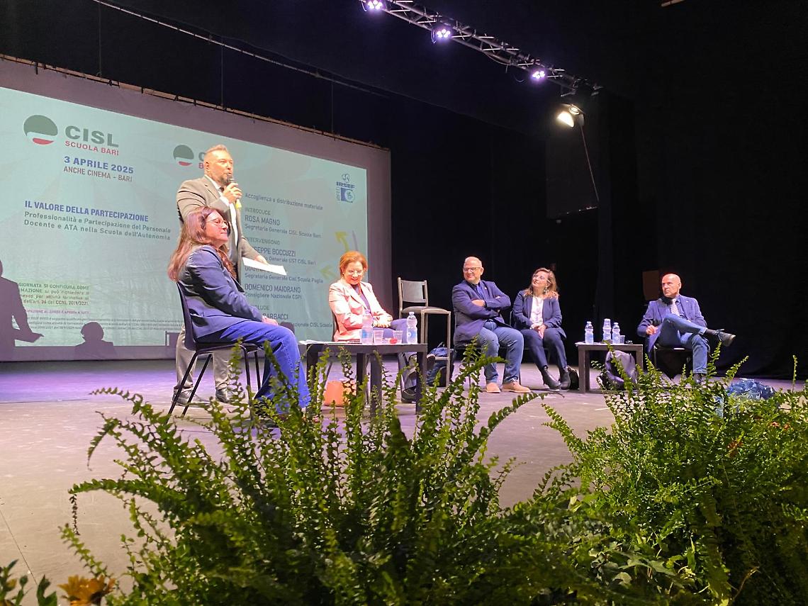 L'incontro promosso da  Cisl Scuola Bari