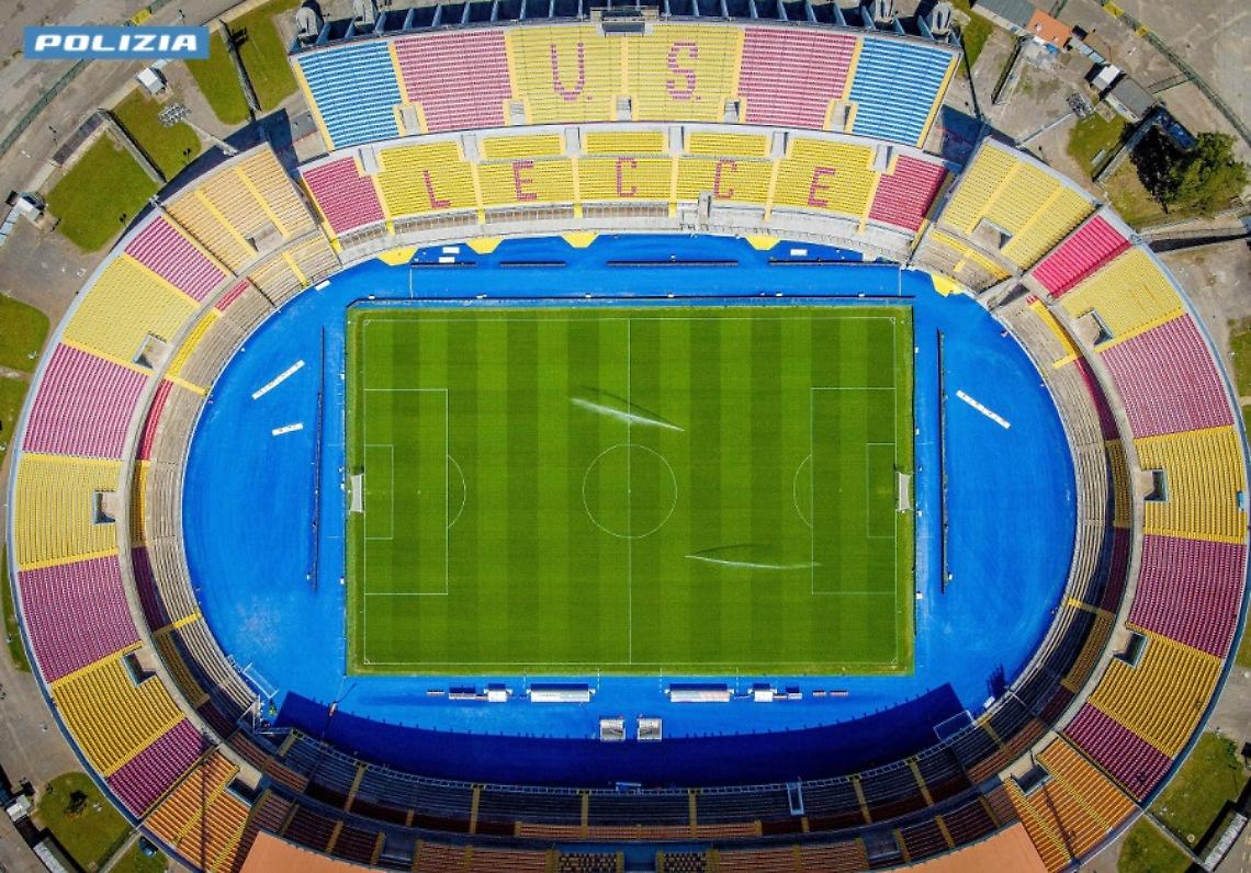 Lo stadio di Via del Mare a Lecce