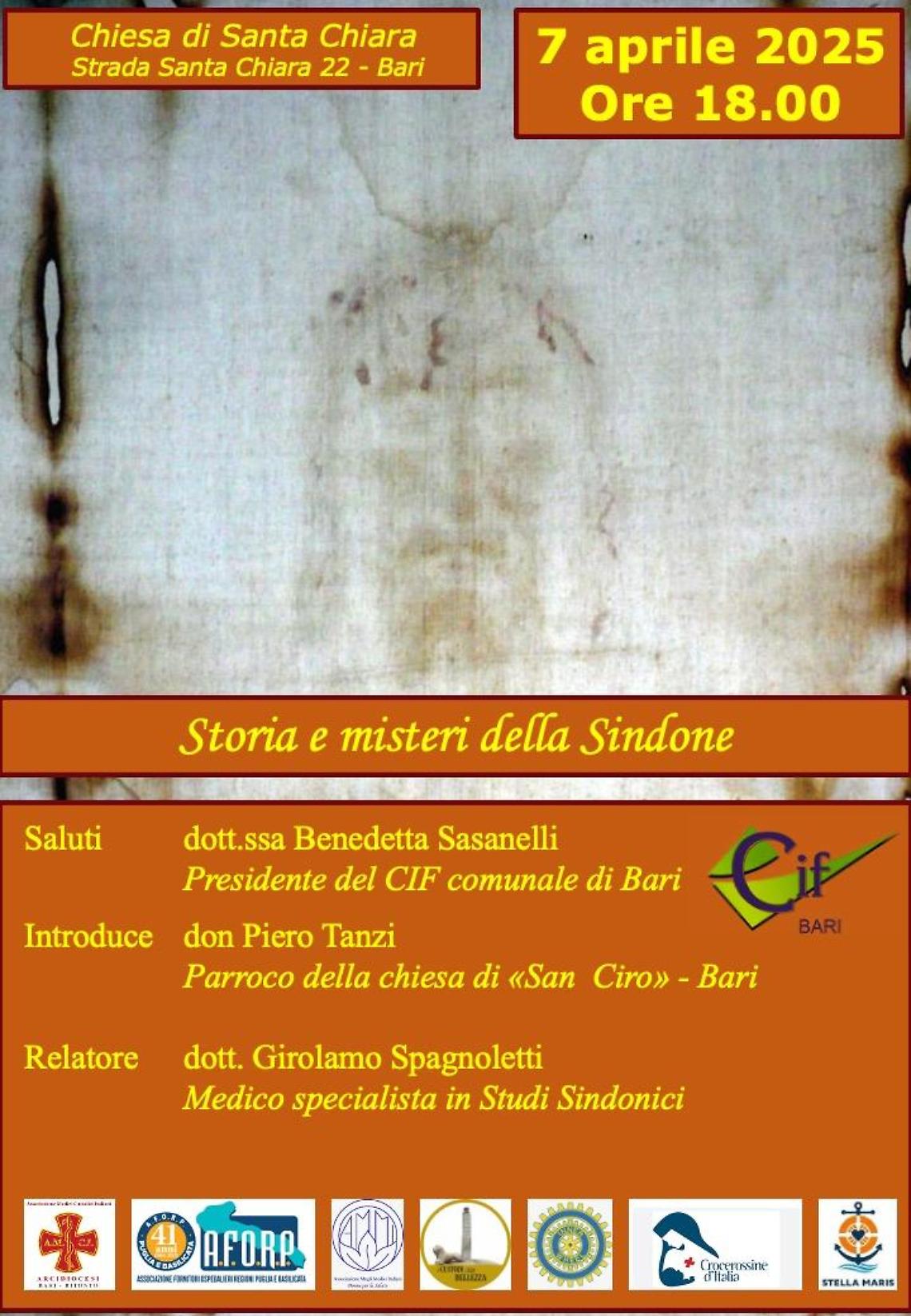 Storia e misteri della Sindone a Bari