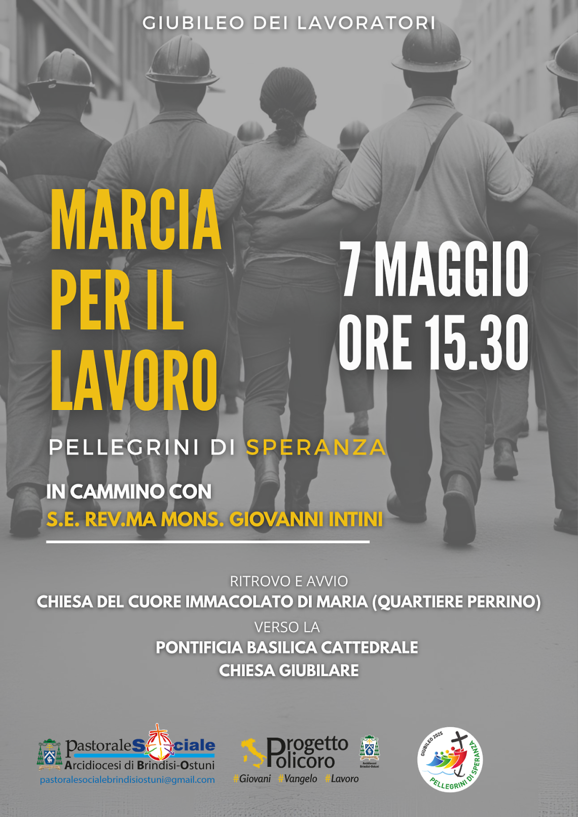 L'appuntamento con la Marcia per il Lavoro a Brindisi