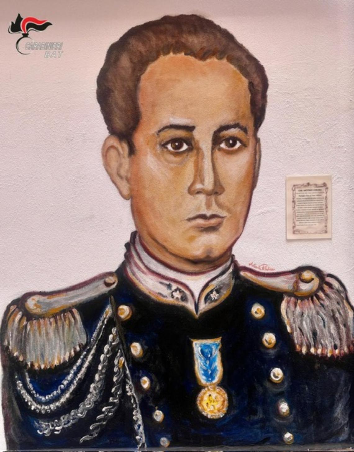 Il Carabiniere Antonio Lorusso nell'Agorà degli Eroi di Trani