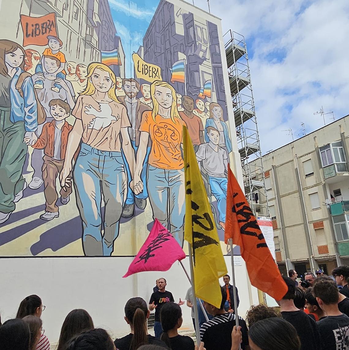 Il nuovo murale nel quartiere ‘Paradiso’ di Brindisi
