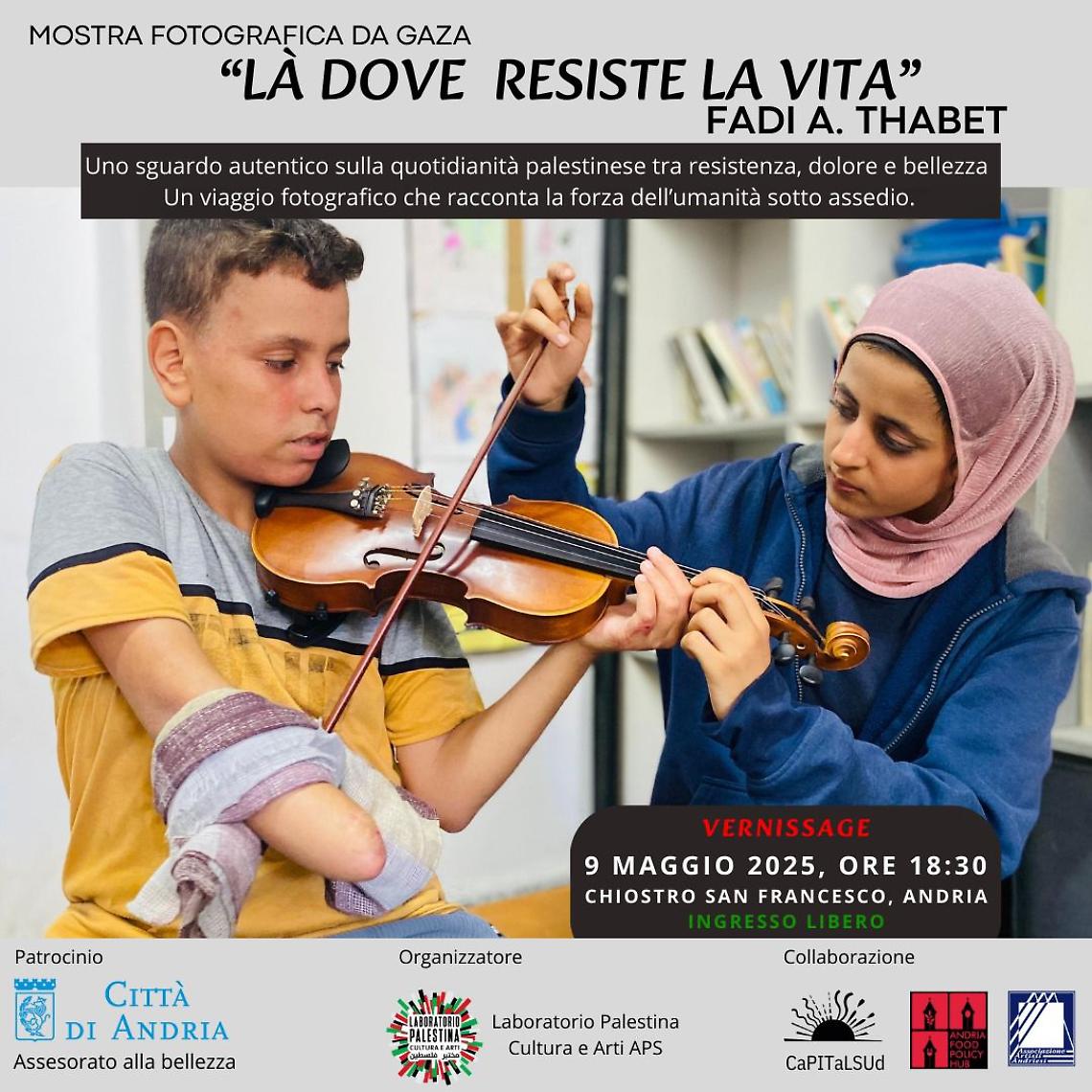 “Là dove resiste la vita”, la mostra fotografica di Fadi A. Thabet 