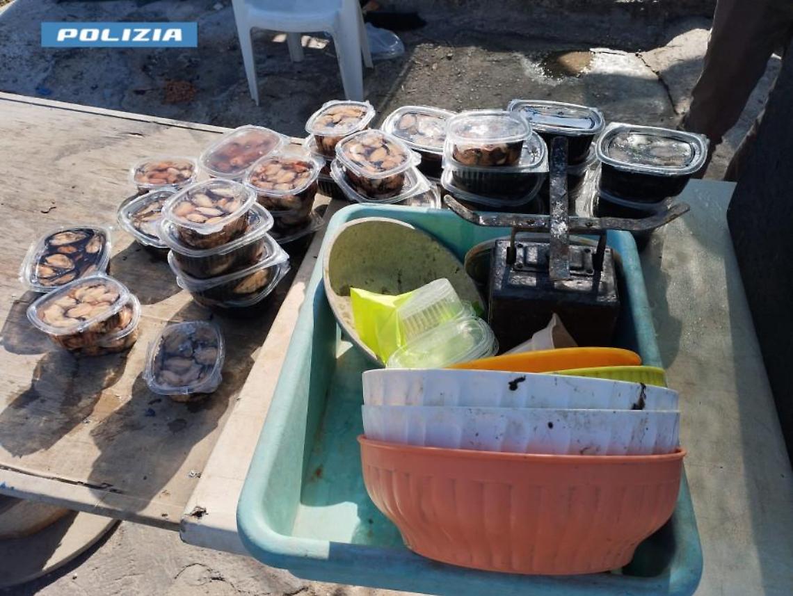 Le cozze sequestrate a Taranto
