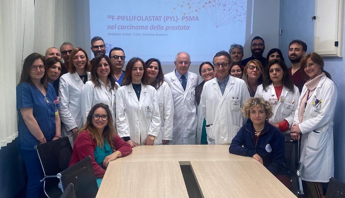 L'equipe della medicina nucleare del Policlinico di Bari