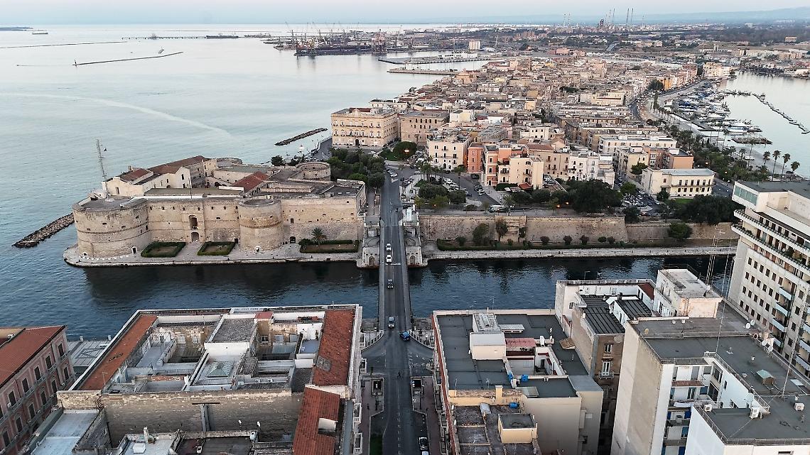Una veduta di Taranto 