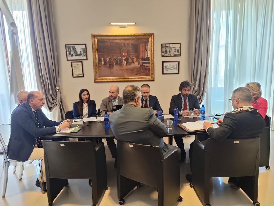 Il vertice in Prefettura Bat