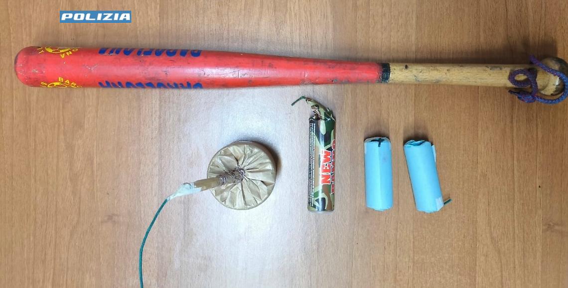L'esplosivo sequestrato dalla Polizia di Stato
