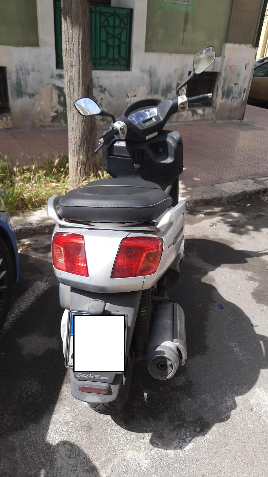 Lo scooter rubato ritrovato dalla Polizia di Taranto