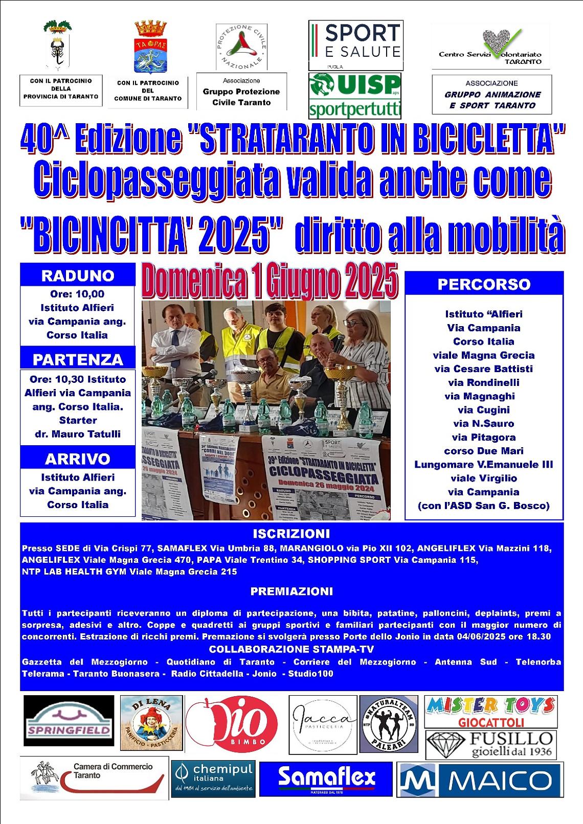 L'edizione 2025 della Strataranto in bicicletta"