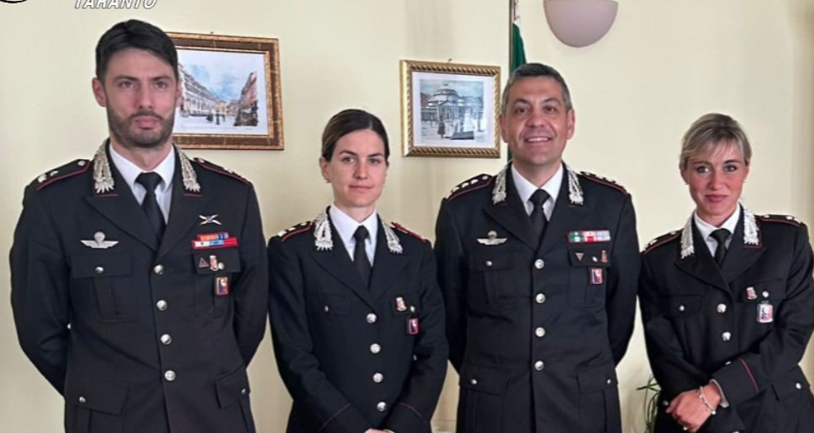 3 ufficiali dell’arma jonica promossi al grado di “maggiore” con il Colonnello Antonio Marinucci