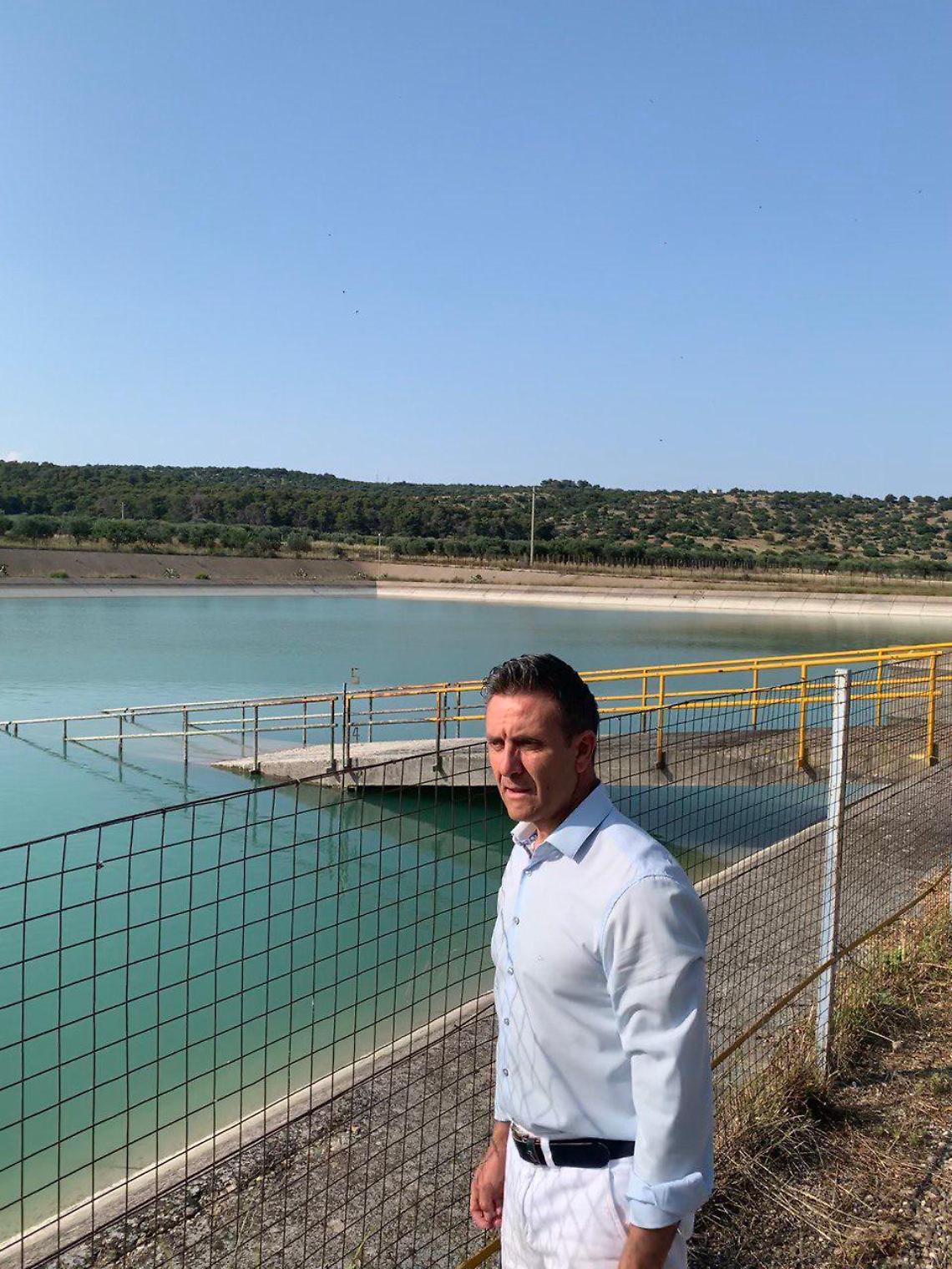 Sopralluogo di Marco Galante alla vasca 10 del Consorzio di Bonifica