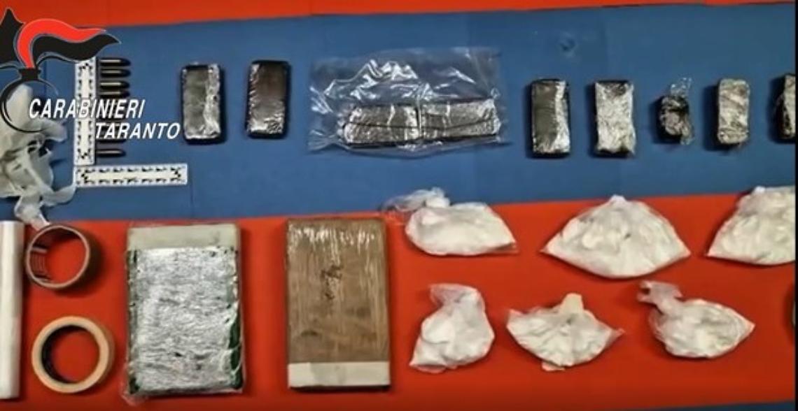 La droga sequestrata