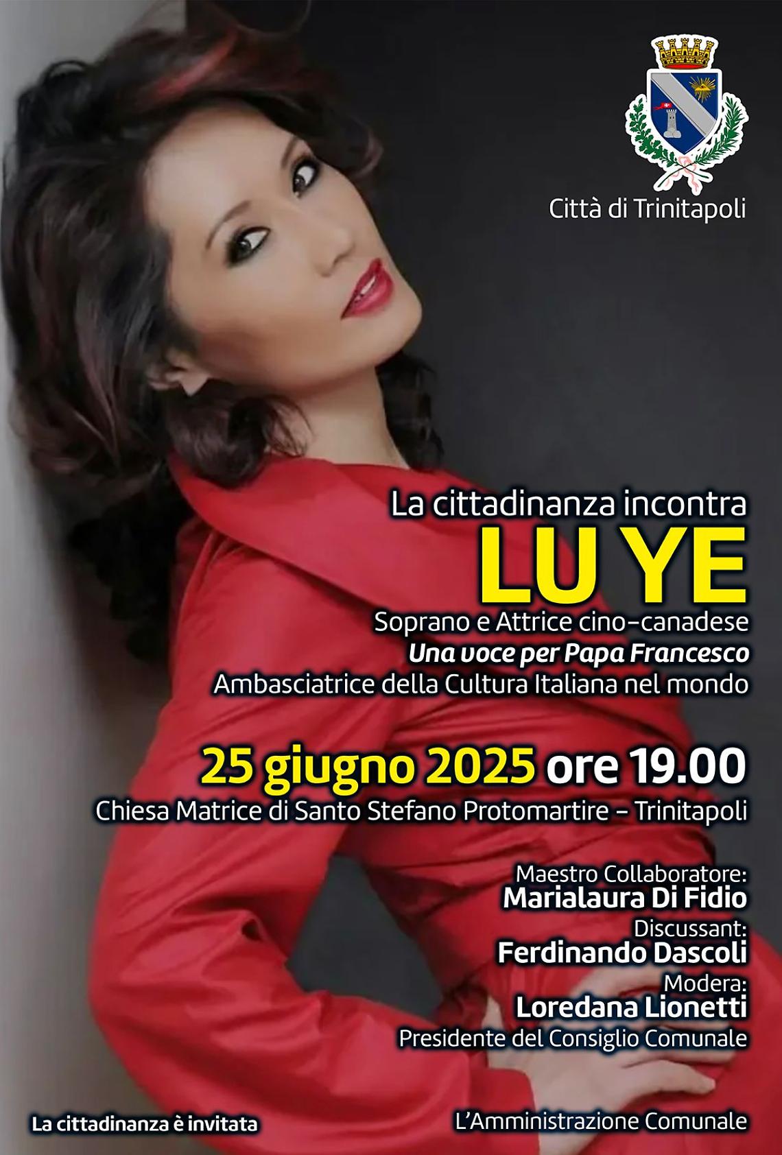 Lu Ye, celebre soprano e attrice di origini cino-canadesi