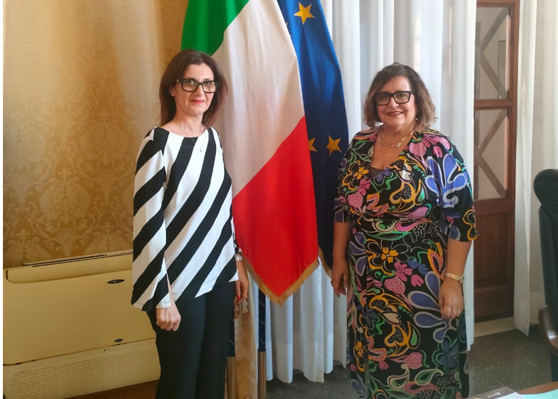 Il sindaco Giancarla Zaccaro e il Prefetto Paola Dessì