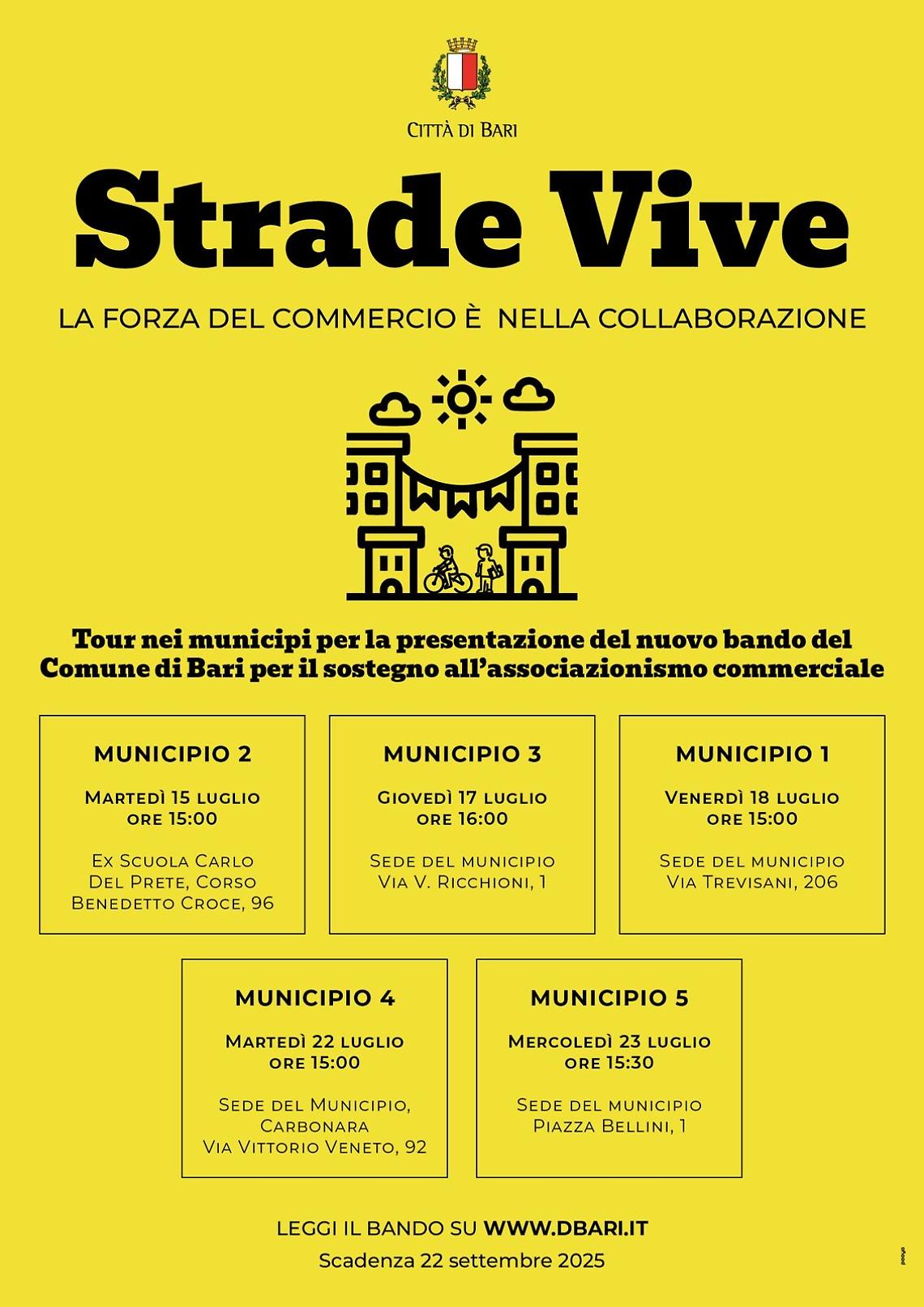 L'iniziativa del Comune di Bari "Strade Vive"